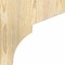 Ekena Millwork Monterey Rough Sawn Corbel, Douglas Fir, 4"W x 12"D x 12"H COR04X12X12MON00RDF - alternate 3